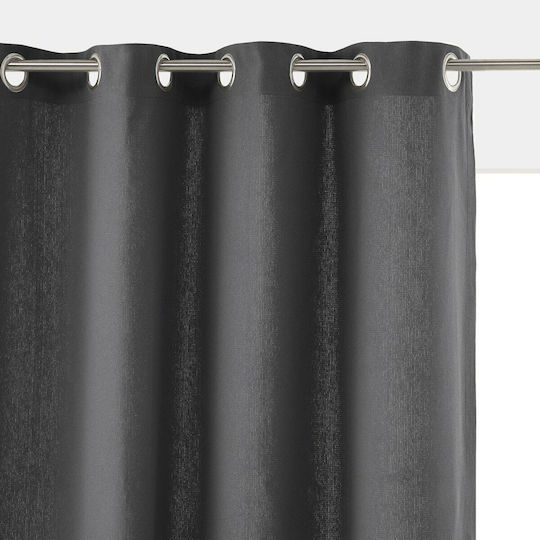 La Redoute Interieurs Vorhang mit Grommet Gray 350099436_57_80 140x350cm