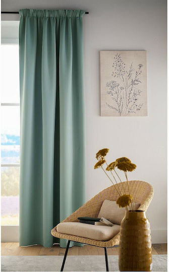 La Redoute Interieurs Curtain with Pencil Pleat Blue 324215381_1629_45 140x250cm