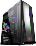 Aigo RAINBOW 6 Gaming Midi Tower Computer Case Black