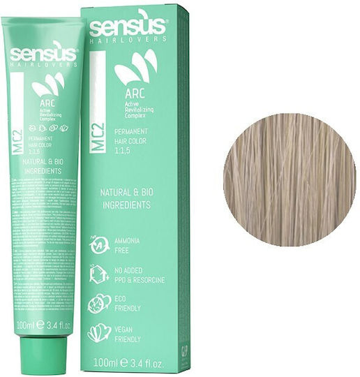 Sensus Mc2 Permanent Боя за коса Без амоняк Cold Natural Platinum Blonde 10.01 100мл