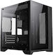 GameMax Infinity Gaming Mini Tower Κουτί Υπολογιστή με Πλαϊνό Παράθυρο Μαύρο