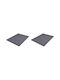 vidaXL Entrance Mats Carpet with Anti-slip Backing Gray 60x90cm 2pcs