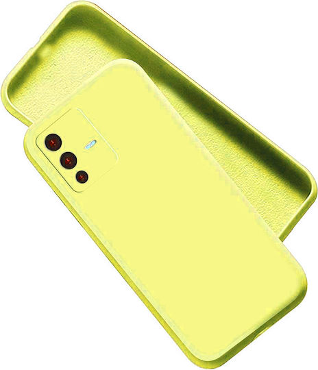 Umschlag Rückseite Silikon Gelb (Vivo V23 5G)