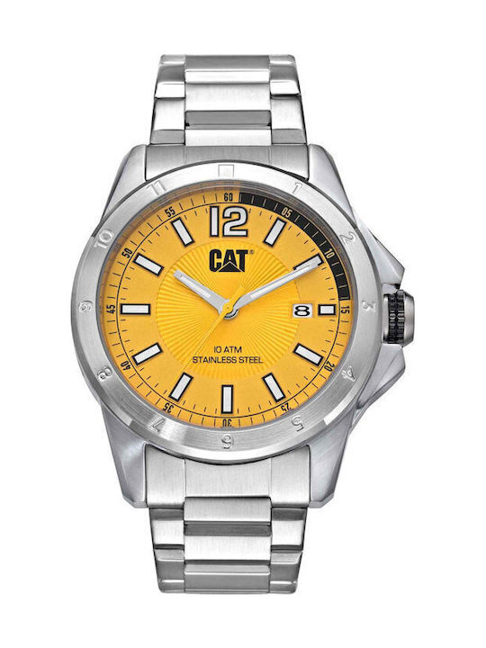 CAT Twist Men's Watch Battery with Silver Stain...