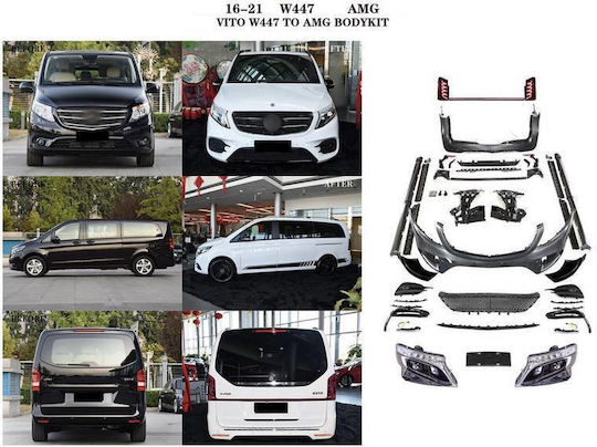 Carner Body Kit Αυτοκινήτου Συμβατό με Mercedes-Benz Vito 16-21