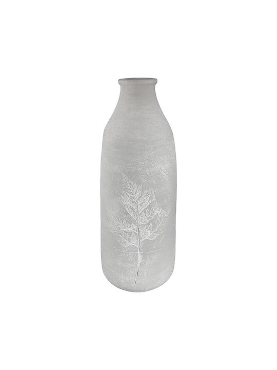 ArteLibre Decorative Vase Gray 12x12x37cm