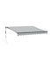 vidaXL Zelt Terrasse mit LEDs & Wind Sensor Gray 3x2.5m