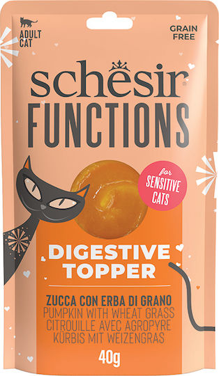 Schesir Wet Food for Adult Cats in Pouches with Pumpkin 40gr