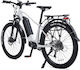 Oxford Home 27.5" Λευκό Ηλεκτρικό Ποδήλατο Πόλης με 9 Ταχύτητες