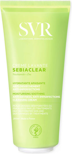 SVR Laboratoire Sebiaclear Cleansing Cream Face Cleanser for Blemishes & Oily Skin 200ml