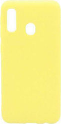 Yellow Silicone Back Cover for Galaxy A20e