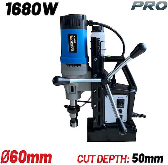 Bormann BMD1600 Magnetbohrmaschine mit 1680 W Leistung und maximalem Bohrdurchmesser von 50 mm