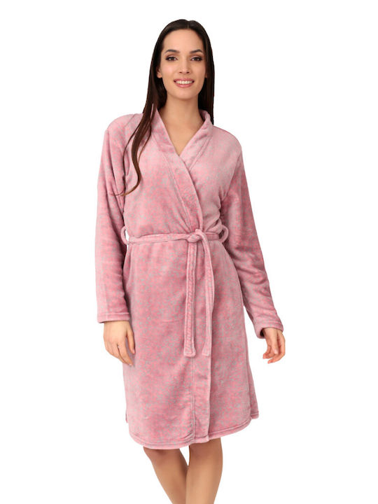 Lydia Creations Winter Women's Fleece Robe Appl...