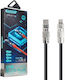 Редовна USB-A към Lightning кабел 36W Черен 1м