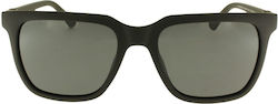 Police Sunglasses Μαύρα with Acetate Frame & Green Lens