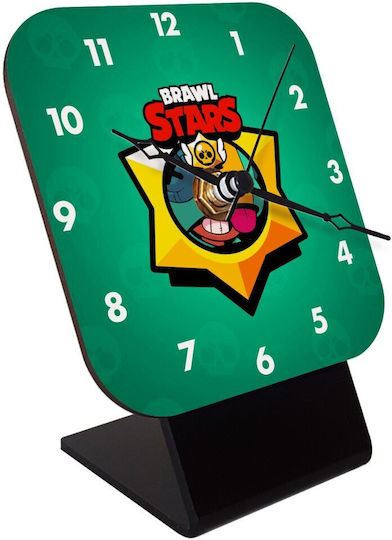 Koupakoupa Wooden Desktop Clock Brawl Stars Leon