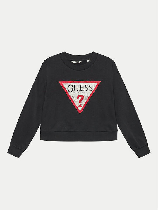 Guess Kinderhemd Langarm Schwarz