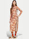 Midi Dress Orange