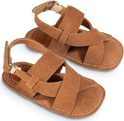 Babywalker Brown Baptism Sandals