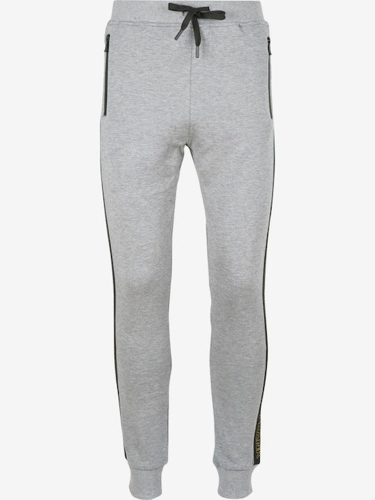 John Frank Sweatpants with Elastic Gray