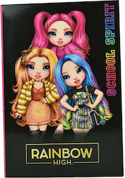 Gim Caiet Cu dungi B5 40 de Foi Rainbow High 1buc