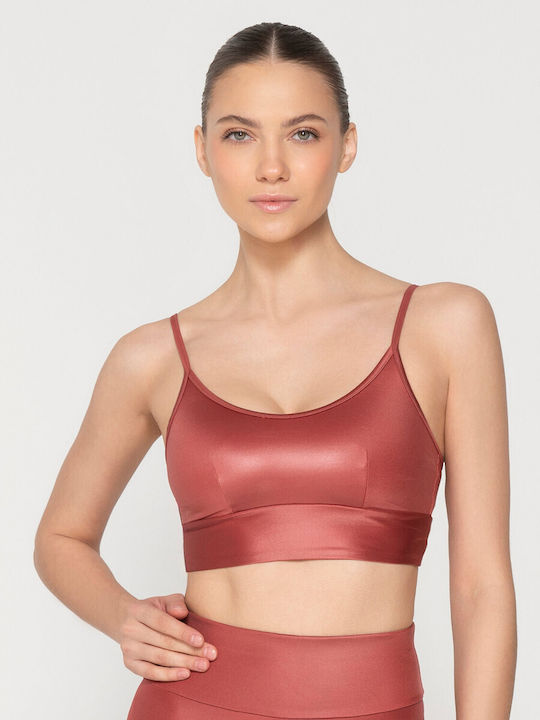 Luna Women's Sports Bra without Padding Terracotta