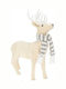 Christmas Figure Reindeer White Height 47cm Plan 1