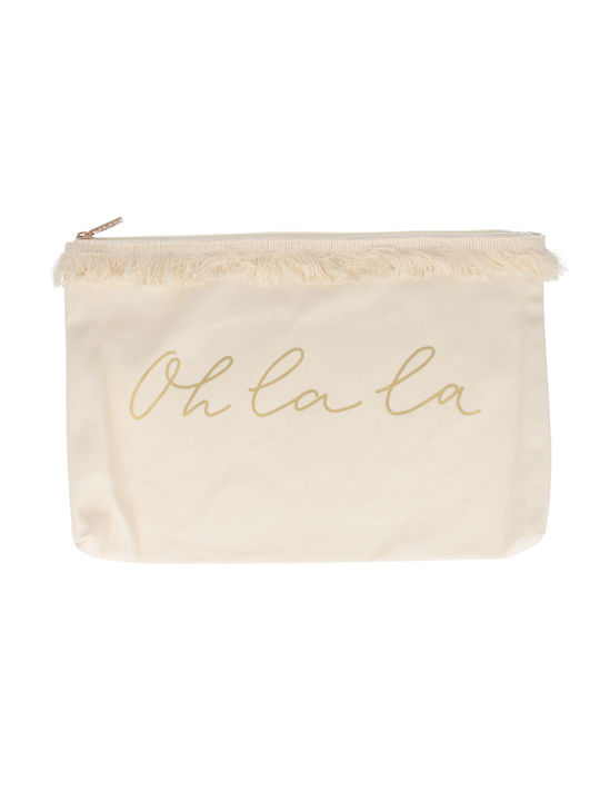 Parsa Beige Toiletry Bag Oh La La