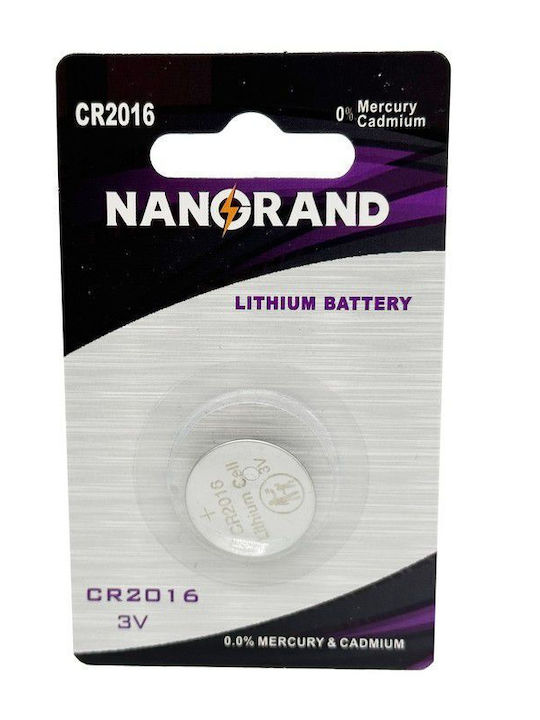 Nanorand Batterie Lithium für Uhren CR2016 3V 1Stück