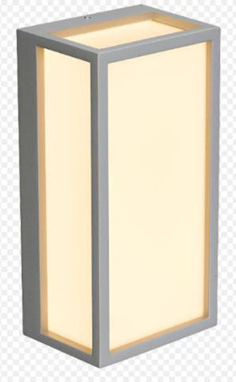 Fos me Wall-Mounted Outdoor Ceiling Light LED IP54 10W with Warm White Light 11x22x8.5εκ.