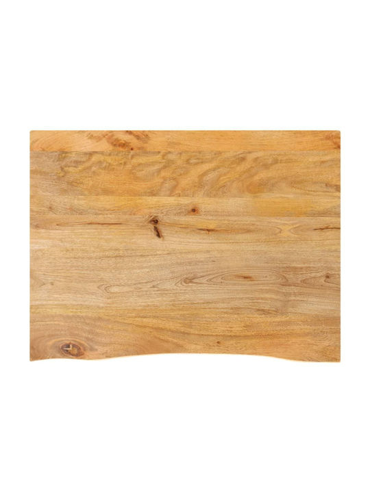 vidaXL Rechteckig Tischoberfläche aus Massivholz Brown 70x60x2.5cm 370451 1Stück