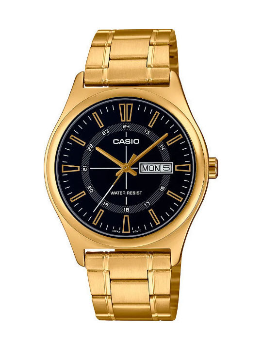 Casio Ceas Bărbați 38mm Cu Baterie Cu Brățară Din Metal Aurie