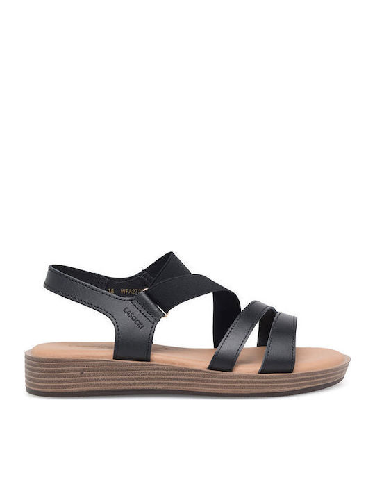 Lasocki Women's Flat Sandals in Black Color
