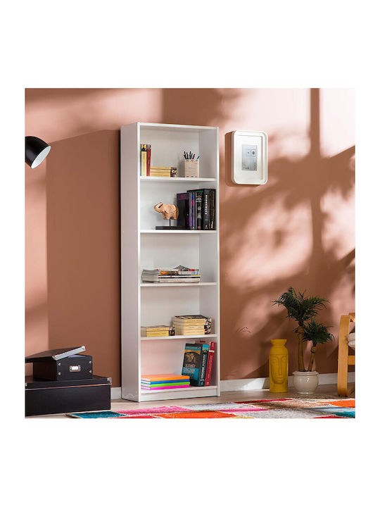 Bookcase Max White 58x23x170cm