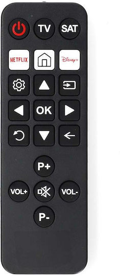 Nedis Telecomandă Universală TVRC23SNBK pentru TV