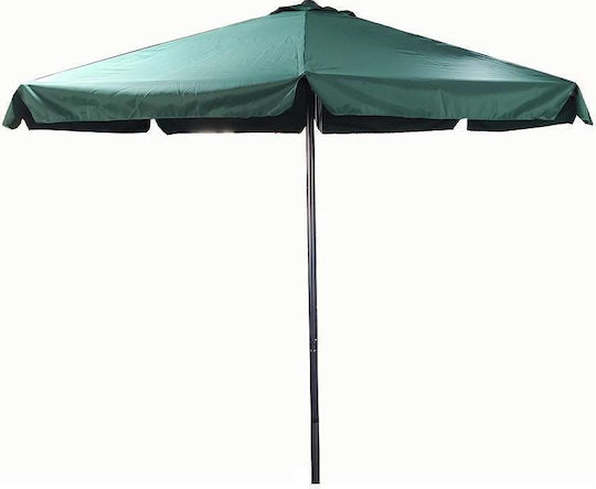 Runde Metall-Garten- und Terrassen-Sonnenschirm Blau Φ3,5m