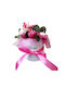 Buchet Din Flori Artificiale Decorative Roz 12cm În Cutie Themagio
