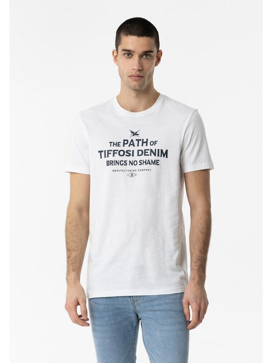 Tiffosi Ανδρικό T-shirt Κοντομάνικο Λευκό