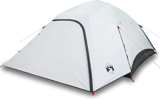vidaXL Σκηνή Camping Igloo Λευκή για 6 Άτομα 335x396x178εκ.