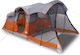vidaXL Camping Tent Tunnel Orange For 8 People