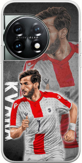 Euro 2024 Khvicha Kvaratskhelia Oneplus 11 5g Flexible Tpu Transparent Silicone