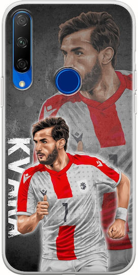 Euro 2024 Khvicha Kvaratskhelia Huawei Honor 9x Flexible Tpu Transparent Silicone
