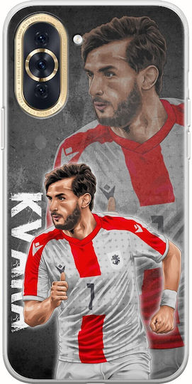 Euro 2024 Khvicha Kvaratskhelia Huawei Nova 10 Flexible Tpu Transparent Silicone