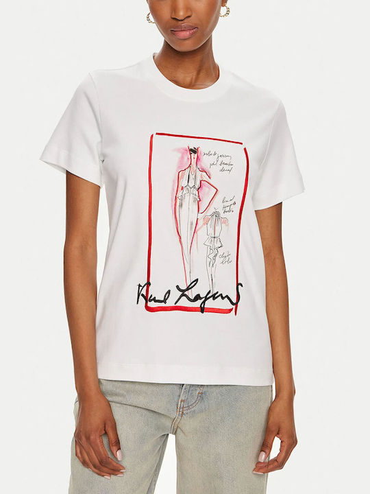 Karl Lagerfeld Damen T-shirt White