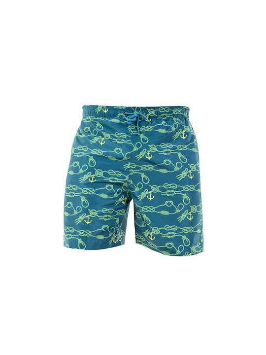 Speedy Shark Herren Badehose Grün