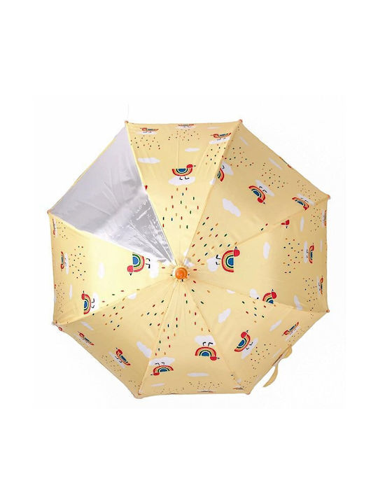 Kinder Regenschirm Gebogener Handgriff mit Durchmesser 70cm.