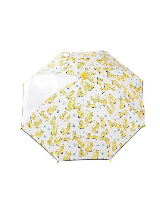 Kinder Regenschirm Gebogener Handgriff mit Durchmesser 70cm.