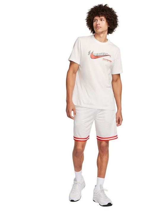 Nike Αθλητική Ανδρική Βερμούδα Λευκή