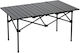 Keskor Metallic Table for Camping Folding 95x55x50cm Gray