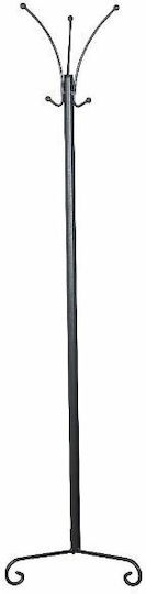 KS Kouppas Solon Freistehender Kleiderständer Metallisch Schwarz 35x35x175cm